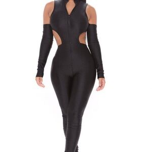 Sleek Black Women's Jumpsuit